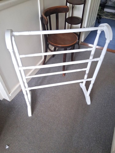 Vintage mid century towel - , rail