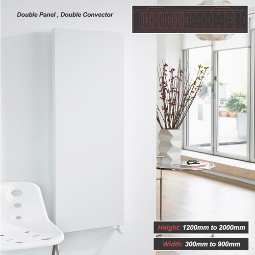 Flat double panel convector - flat,