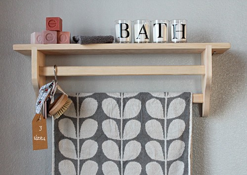 Towel rail shelf bathroom - rail,