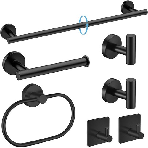 Piece bathroom accessories - 7-piece,
