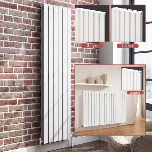 White slimline radiators - white,