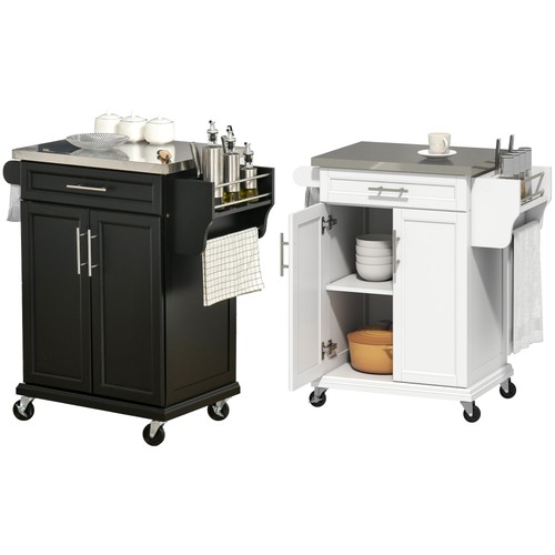 Homcom kitchen cart storage - kitchen,