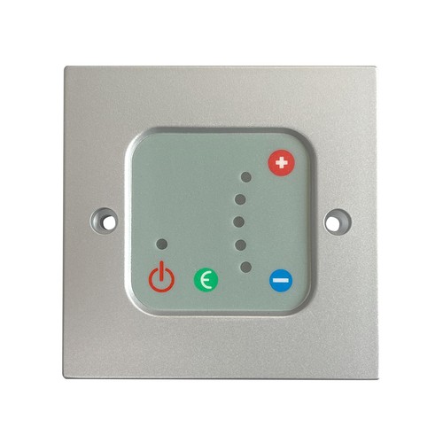 Silver wall controller towel - wall,