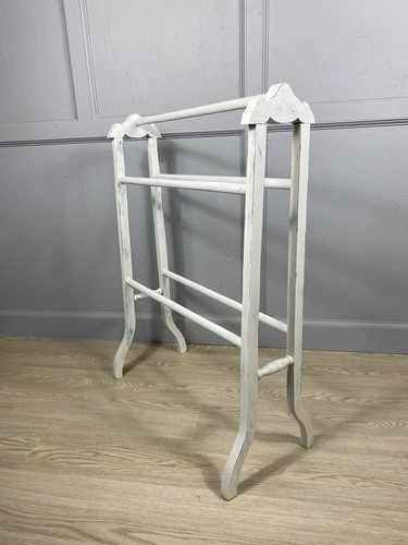 Edwardian painted towel rail - towel,
