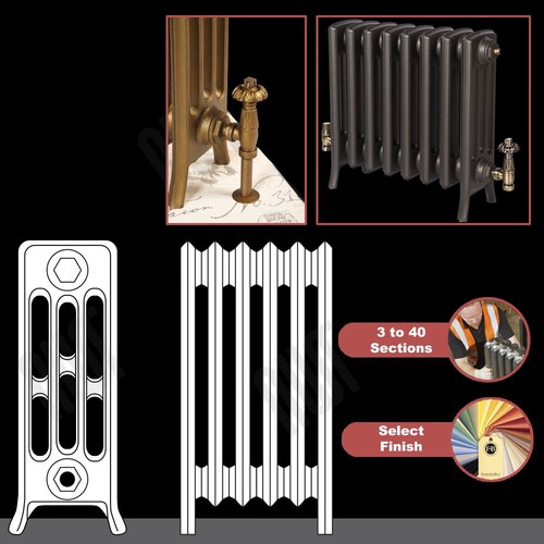 Cast iron radiators column - iron, 4