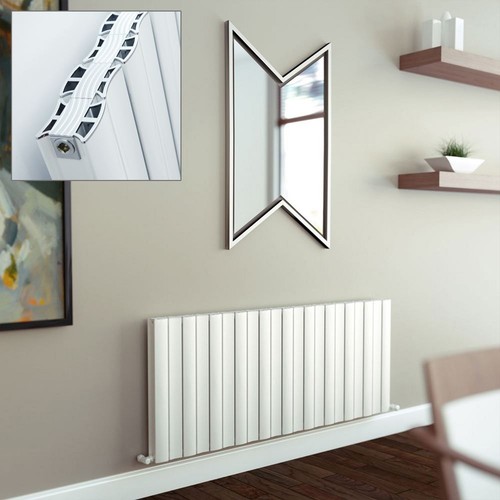 White aluminium horizontal - white,