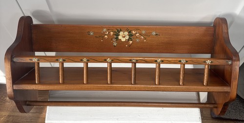 Vintage hand painted floral - hand,