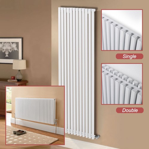 White slimline radiators - white,